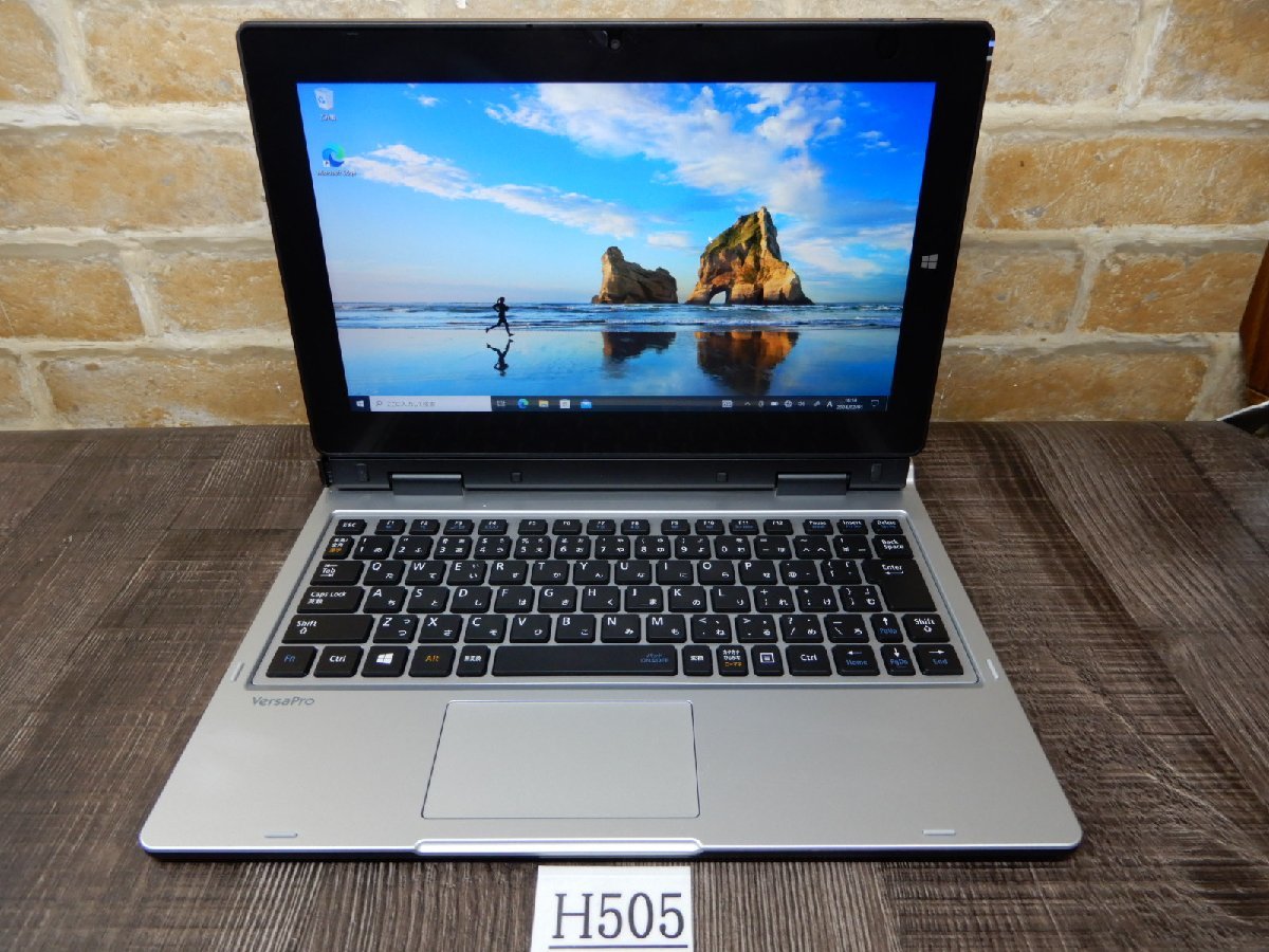 H505☆Webカメラ&高速SSD搭載★CoreM5★Windows10★NEC☆11.6w液晶2in1タブレットPC★キーボード&タッチペン付★NEC★Versa ProVK111S-T