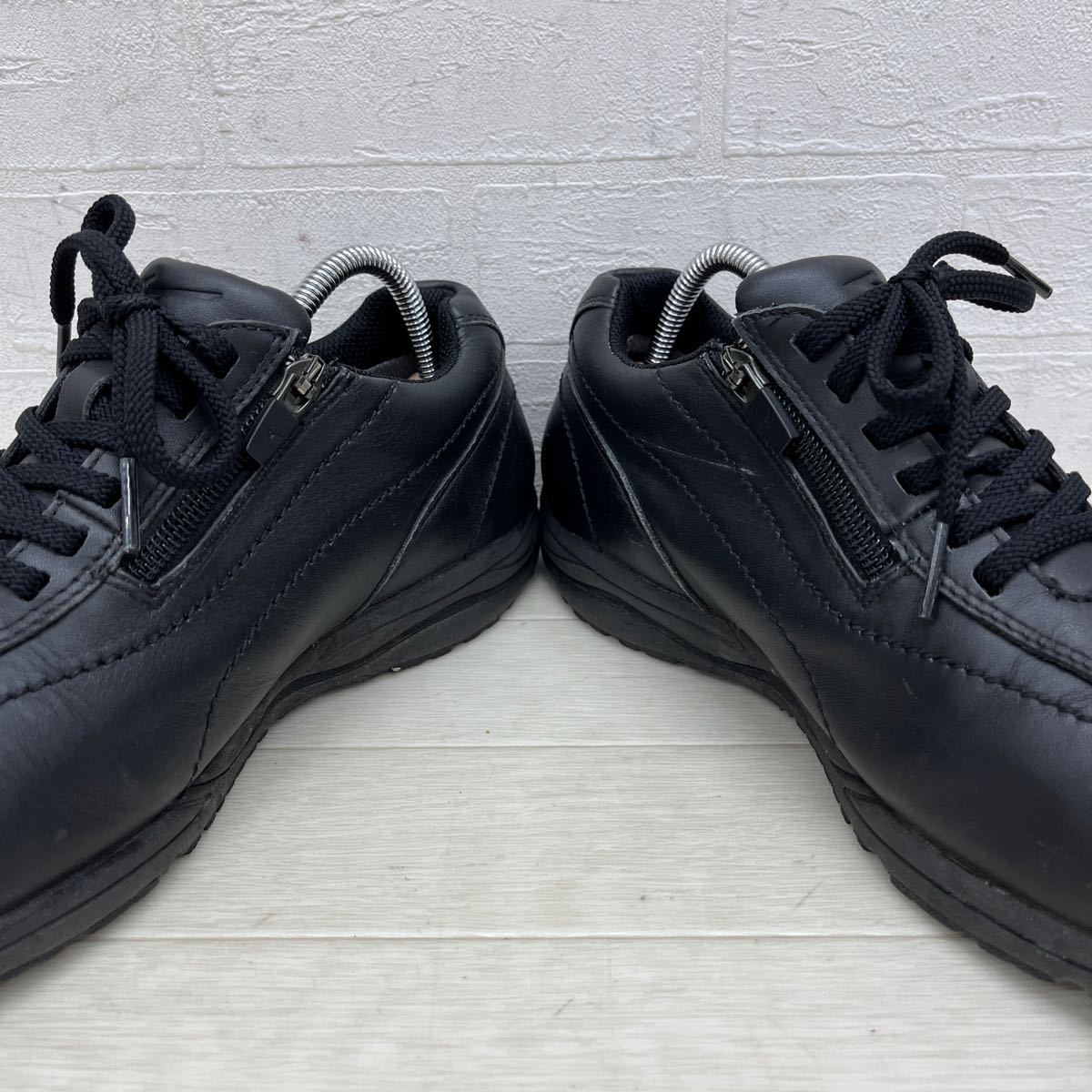 1349◎ MIZUNO ミズノ GORE TEX ゴアテックス 靴 シューズ ウォーキング サイドジップ カジュアル ブラック レディース24.0の画像2