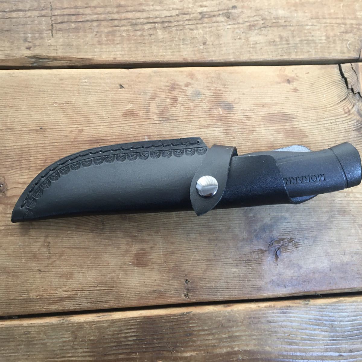 ★　モーラナイフ　コンパニオン　Morakniv Companion Heavy Duty　にピッタリの　レザーシース　　レザーケース　※　新品　未使用_画像2