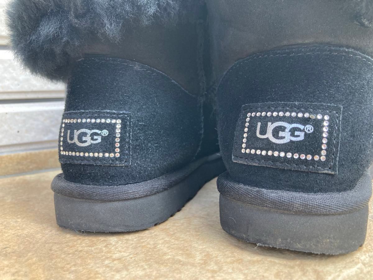 UGG  アグ　ムートン ブーツ　23.0cm S/N1003889  ブラック