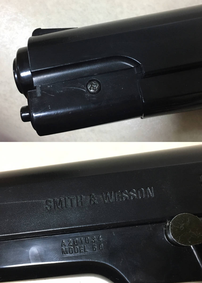 【B679】マルゼン エアガン　スミス&ウェッソン　NO.59 ケース付　maruzen Smith&Wesson　S&W_画像7