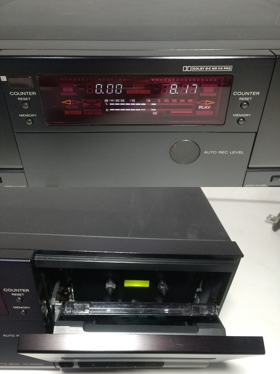 【超希少品】 SONY ソニー ダブルカセットデッキTC-WR990上位機種 ヴィンテージ オーディオ 機器 ツインテープ デッキ限定 出品 早い者勝ち_画像3