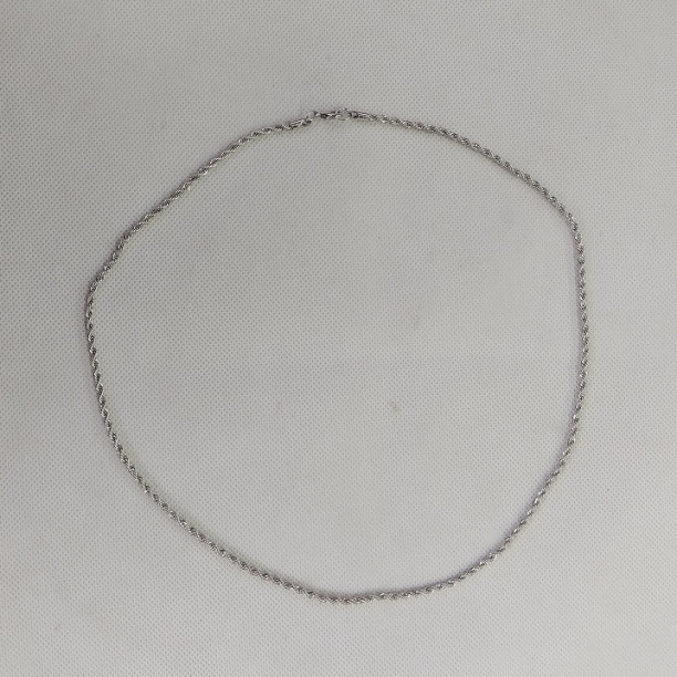 シルバーフレンチロープチェーンネックレス 3mm65cm_画像2