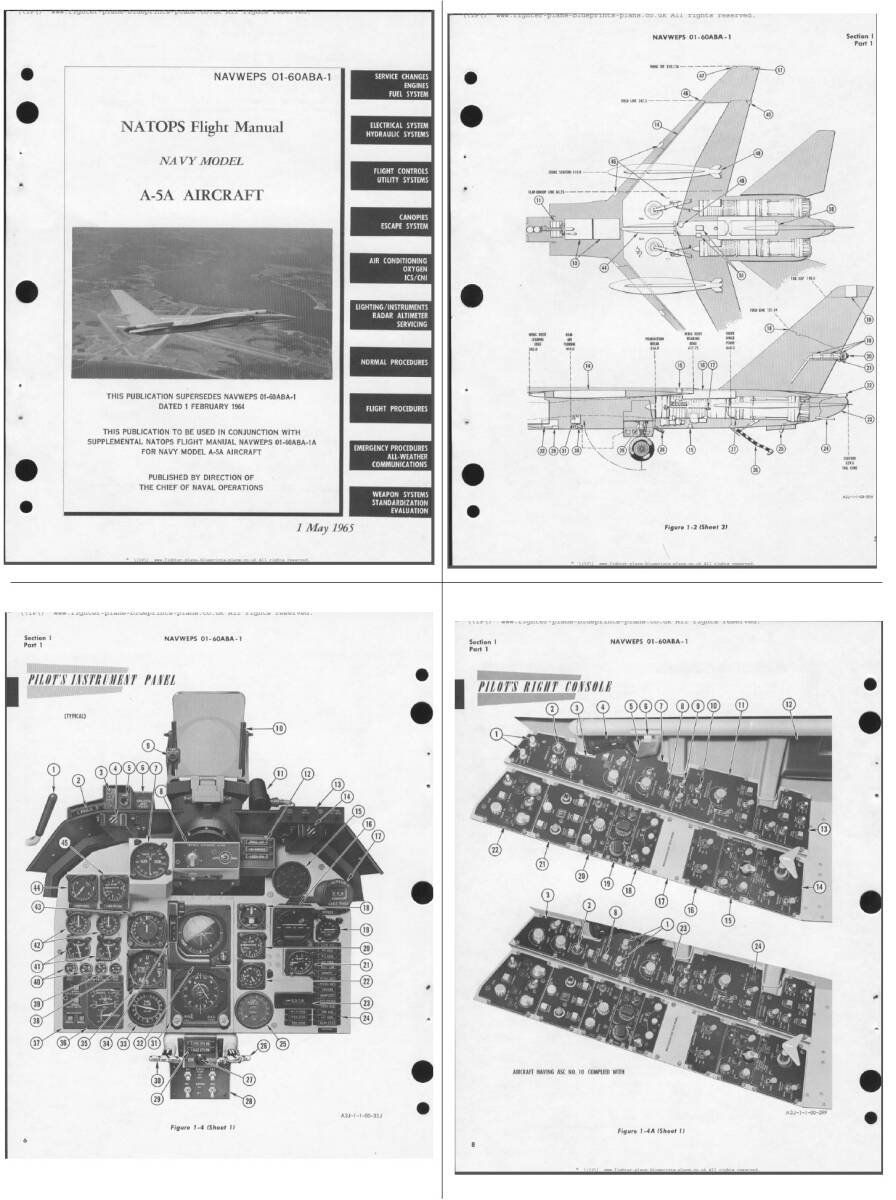 ! A5A vi ji Ran ti flight manual NAVY A5A Vigilante Flight Manual