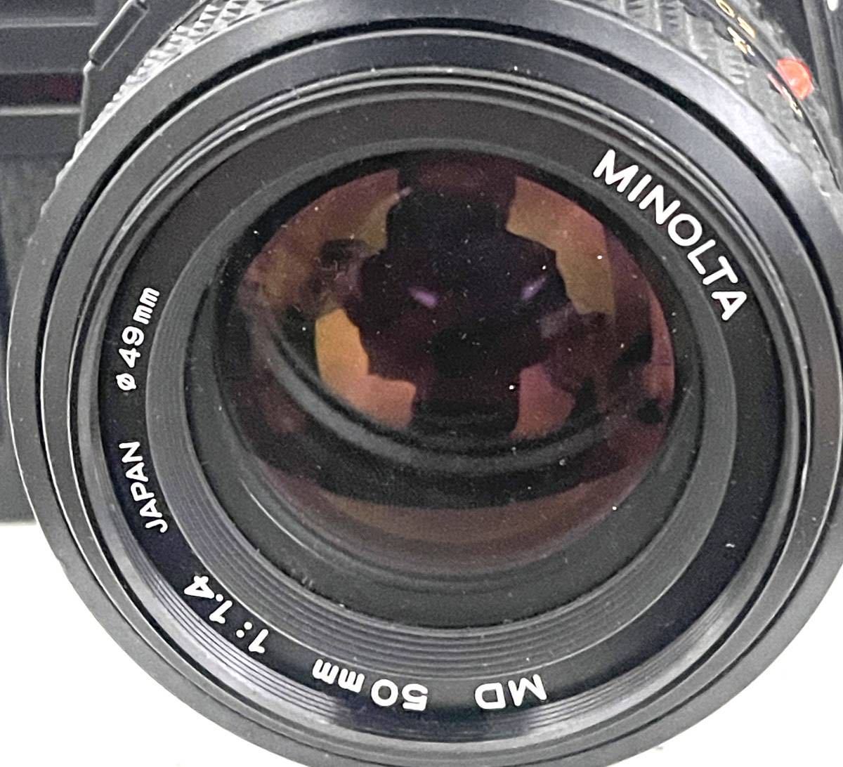【ジャンク品】MINOLTA カメラ・レンズ２点セット　X-700 MD50ｍｍ 1：1.4/MD24ｍｍ 1：2.8　シャッター 現状品_画像3