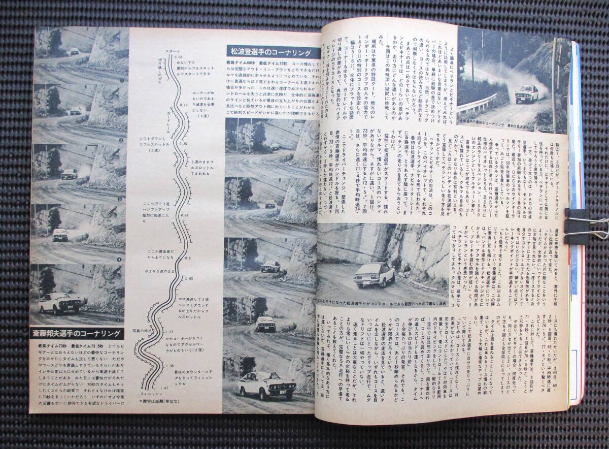 プレイドライブ 1976年 7月号・8月号 第24回サファリラリー・AJC S７マウンテンラリー・第４回四国山岳ラリー・関大ラリー・2冊セットの画像5