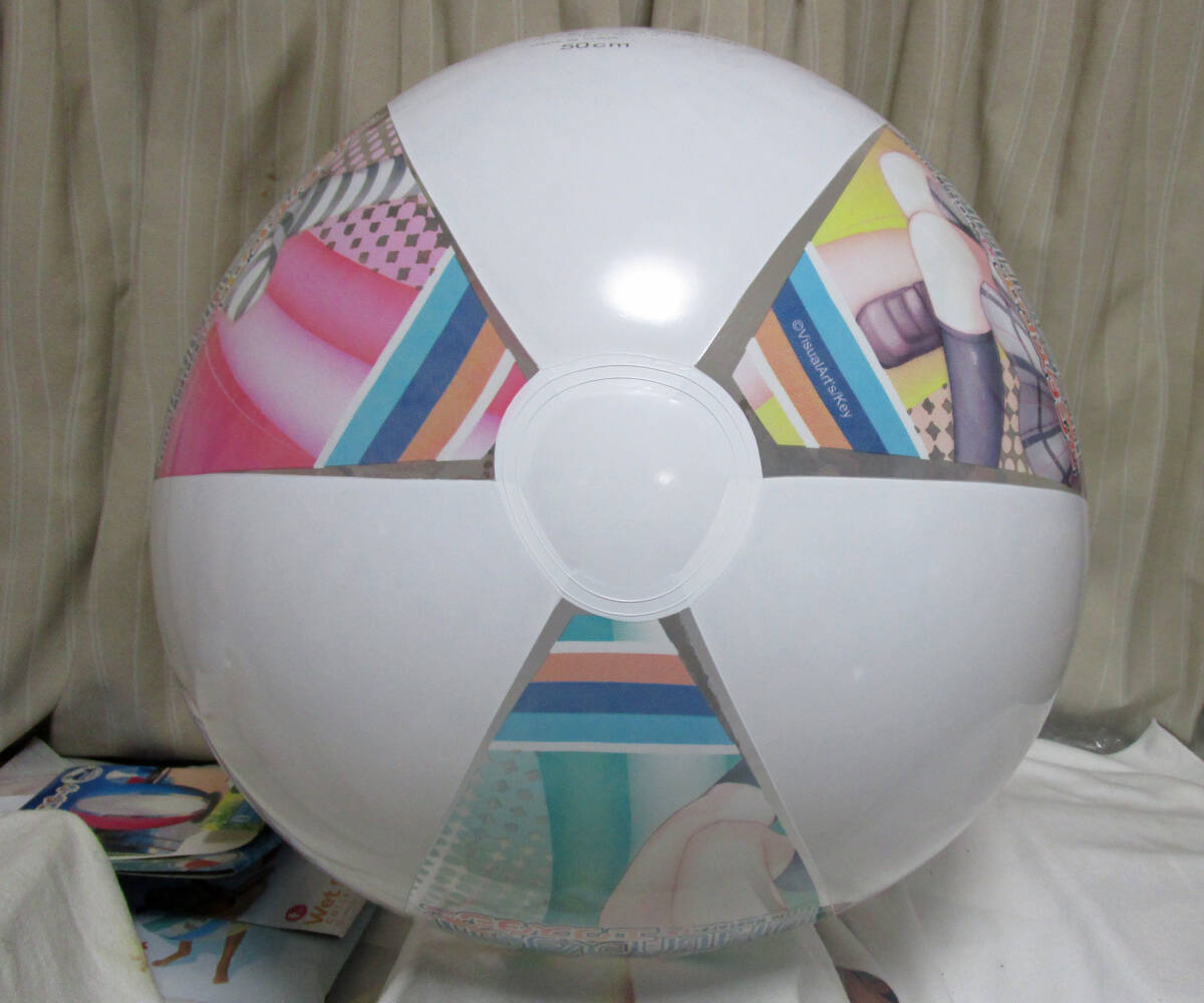 [ A159 ] rare article air vinyl * super elasticity soft beach ball * Little Busters * all cast * very soft 