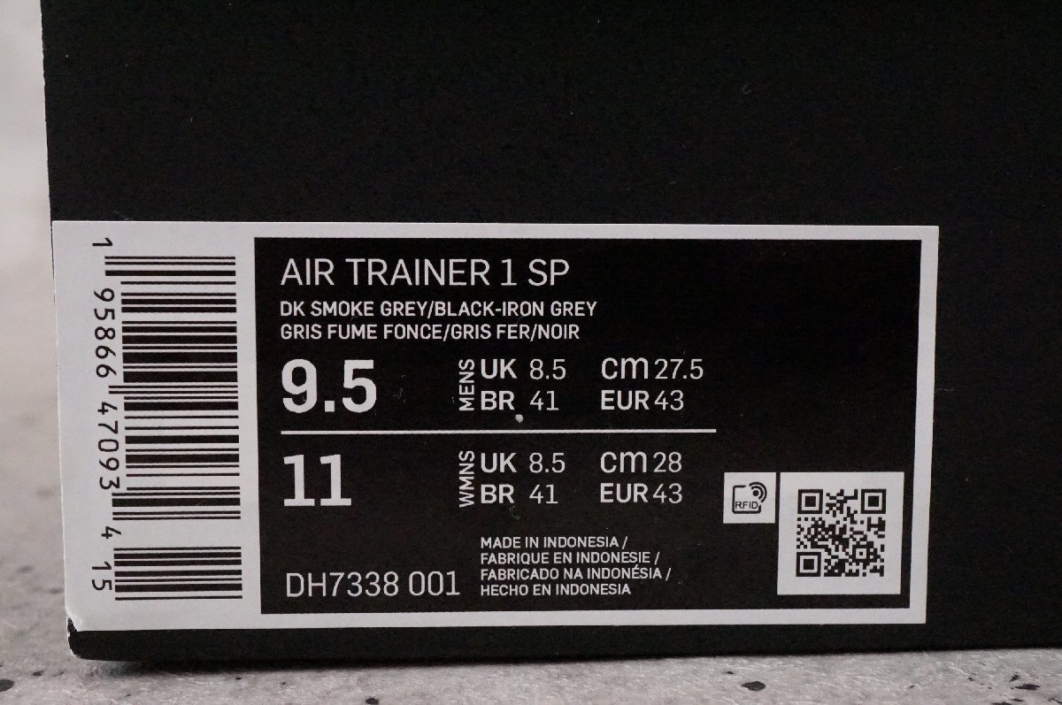 27.5cm NIKE ナイキ AIR TRAINER 1 SP DH7338-001 エアトレーナー 1 US9.5 27.5ｃｍの画像5