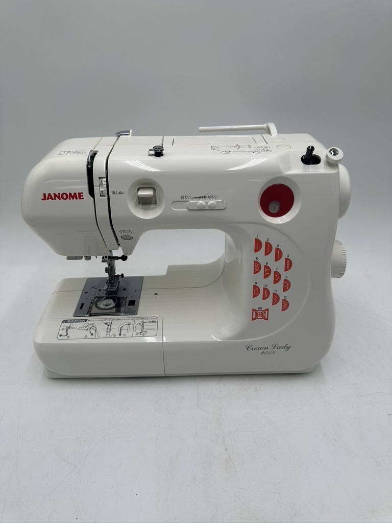 t0352 JANOME ジャノメ 電子ミシン MODEL 663型 ソフトケース付 通電OK 動作OK ミシン 編み物 裁縫 手芸の画像2