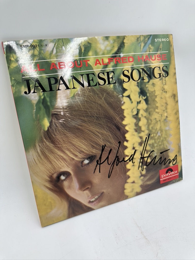 m0534 LP レコード ALL ABOUT ALFRED HAUSE JAPANESE SONGS サイン入り SMP-9021_画像2