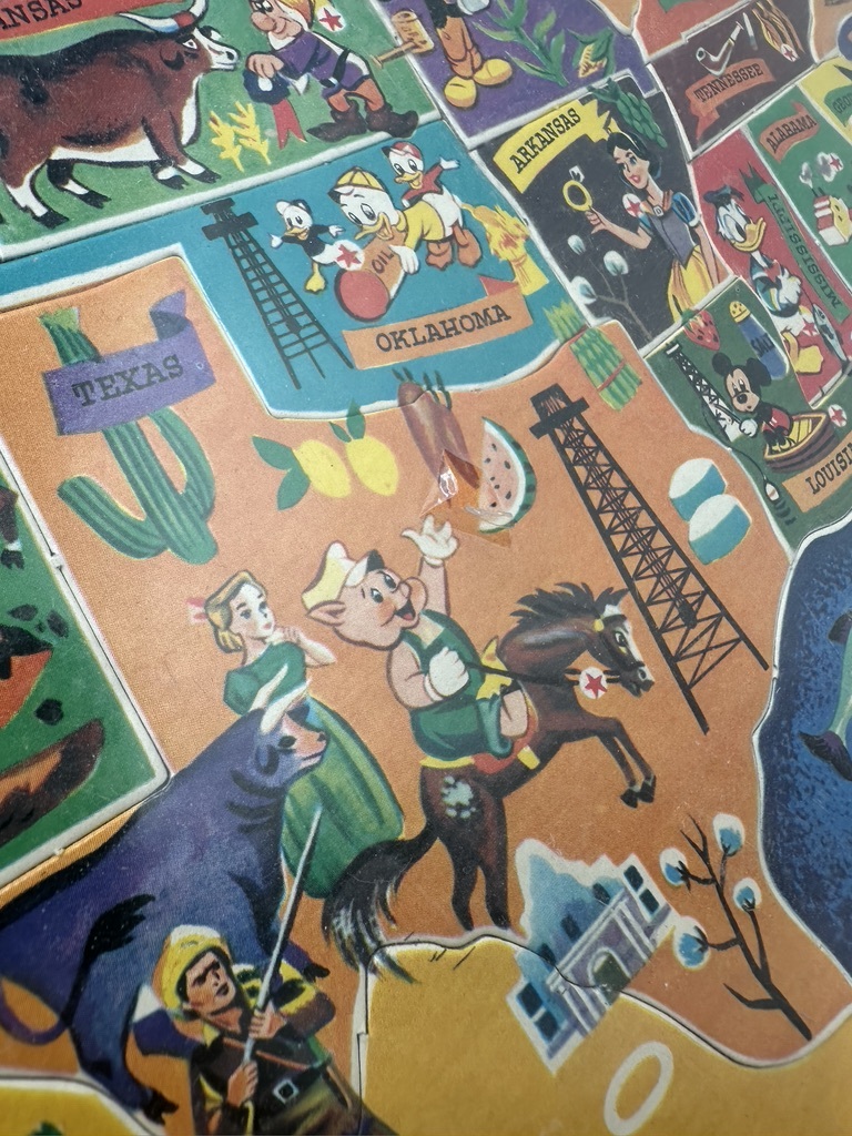 t0407 未開封品 WALT DISNEY CHARACTER PICTORIAL MAP ディズニー ジグソーパズル 現状品の画像10