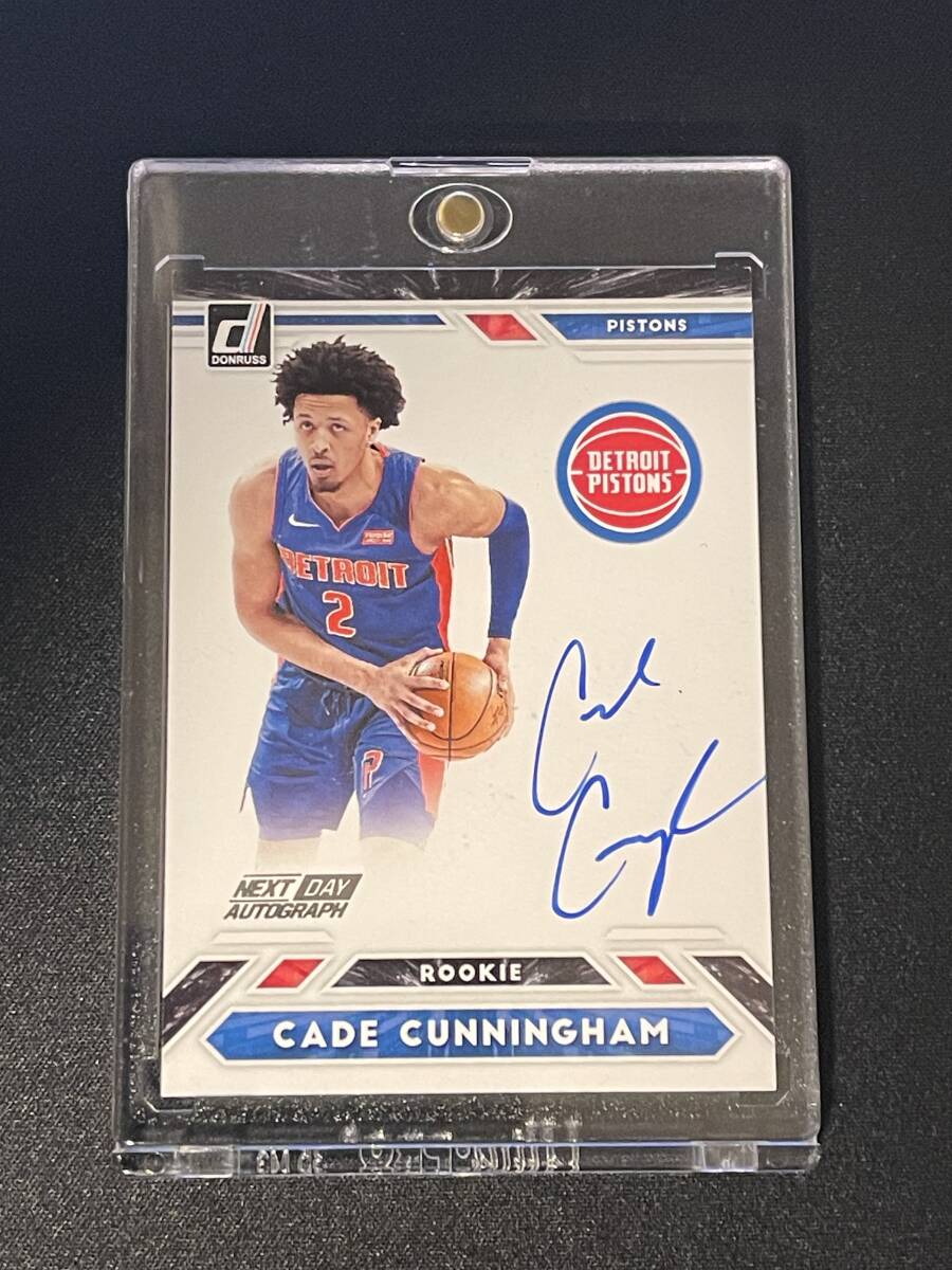 Cade Cunningham（ケイド・カニングハム）【2021-22 Donruss】RC Rookie Next Day Autoの画像1