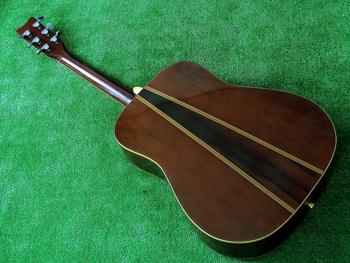 即決 YAMAHA FG-401 アコースティックギター オレンジラベルモデル 1970年代ヤマハ日本製オールドフォークギター アコギ用ハードケース付属_画像2