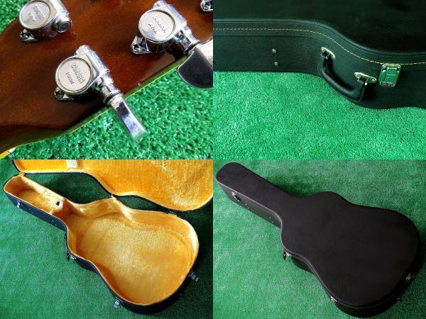 即決 YAMAHA FG-401 アコースティックギター オレンジラベルモデル 1970年代ヤマハ日本製オールドフォークギター アコギ用ハードケース付属_画像10
