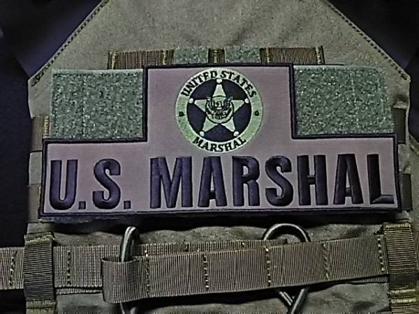 USマーシャル U.S.MARSHAL 凸型② 230×100ｍｍ パネルパッチ ワッペンの画像2
