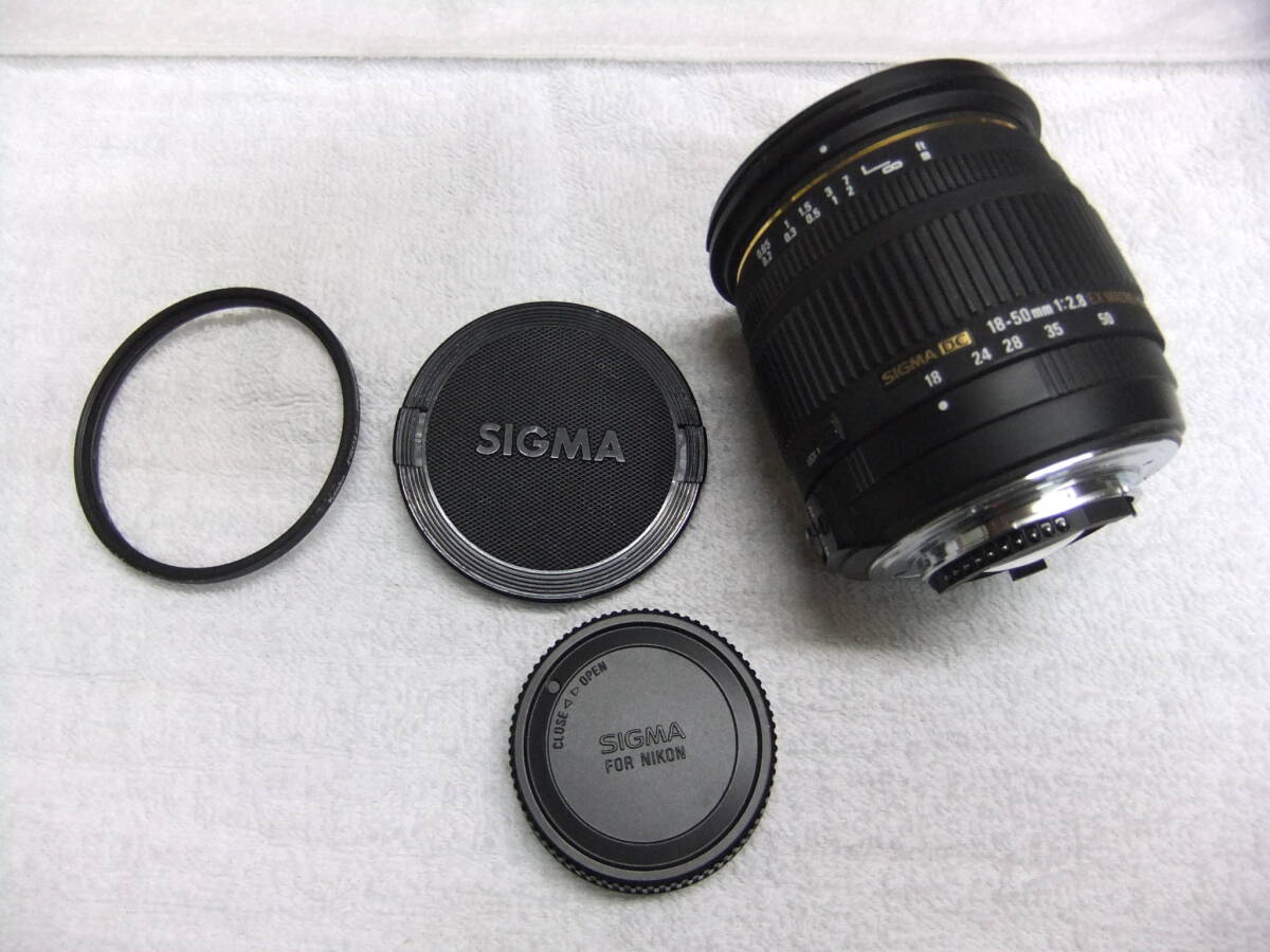 SIGMA シグマ AF 18-50mm F2.8 EX DC MACRO HSM Nikon ニコン用 フィルター付