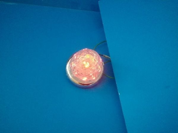 【槌屋ヤック】 超流星マーカー クリアレンズ/アンバー光 10個セット 12v/24v共用 LED 樹脂レンズ トラック用品の画像3
