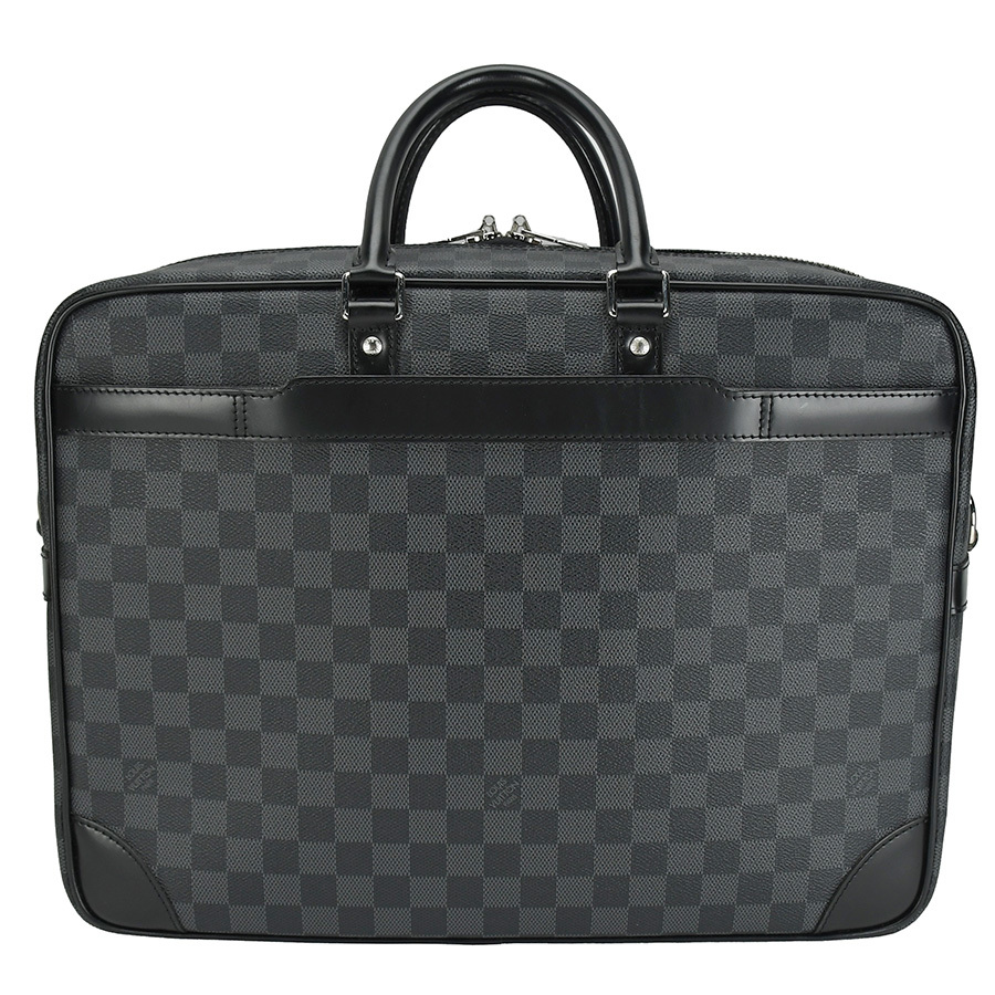 ルイヴィトン LOUIS VUITTON ポルト ドキュマン ヴォワヤージュ GM PDV ビジネスバッグ N41123 ダミエグラフィット ブリーフケース 中古_画像2