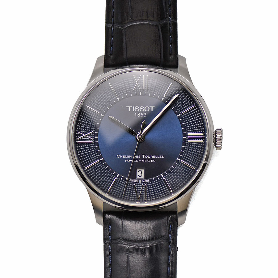 品良く着こなすため TISSOT ティソ 中古 研磨仕上げ済み 腕時計 男性用 メンズ 自動巻 T099.407.16.048 オートマティック トゥレル デ シュマン T-クラシック ティソ