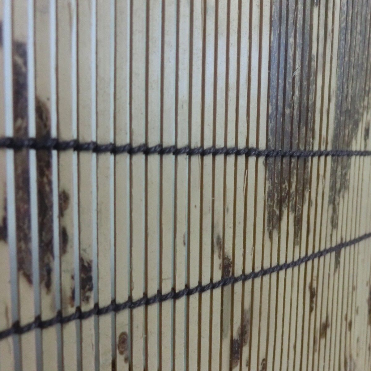 衝立　間仕切り　幅広約１５０cm衝立　銘竹紋竹使用１枚式和風衝立　ブラウン色仕上げ　１台限定衝立 パーティション 和家具