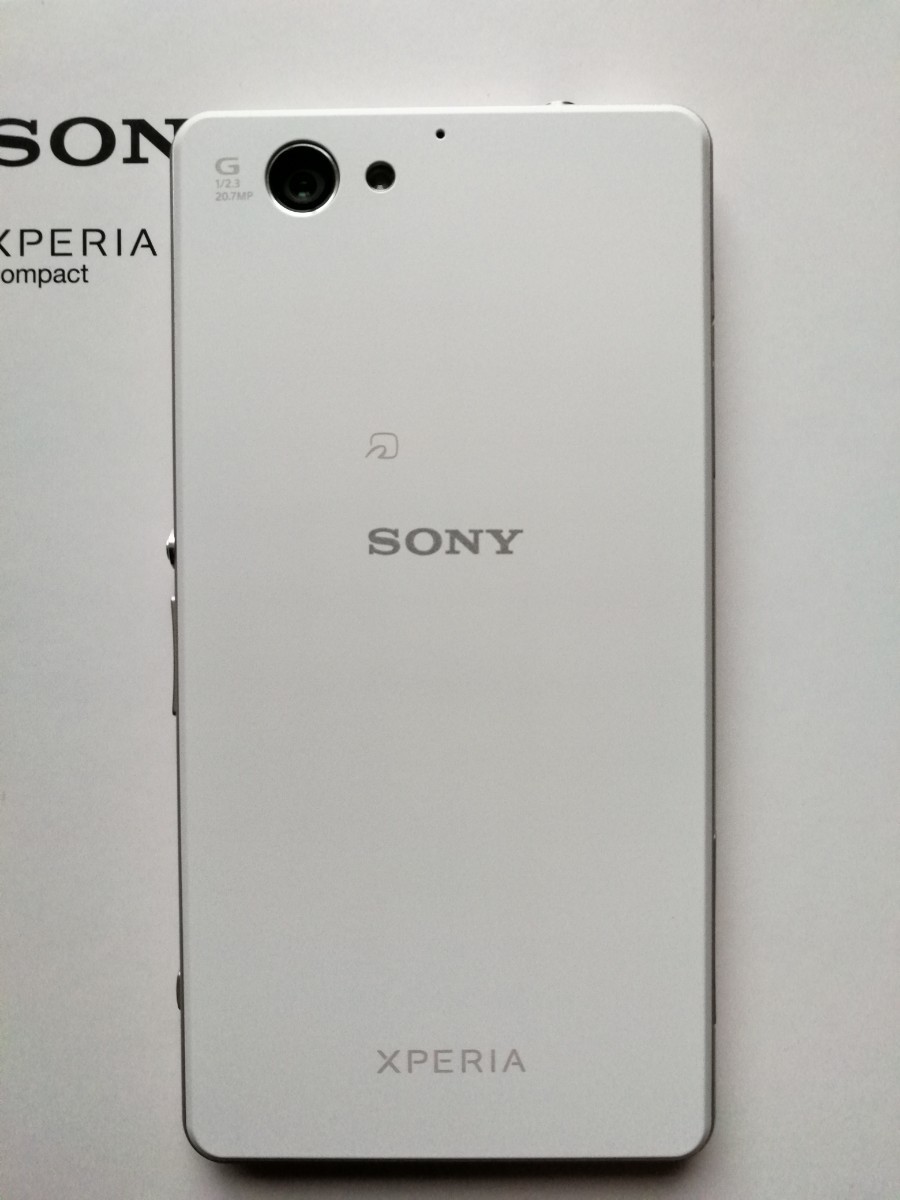 ★美品★ SONY XPERIA J1 Compact ソニー エクスペリア J1 ホワイト SIMフリー D5788 JP/W White　【No.1】_画像3