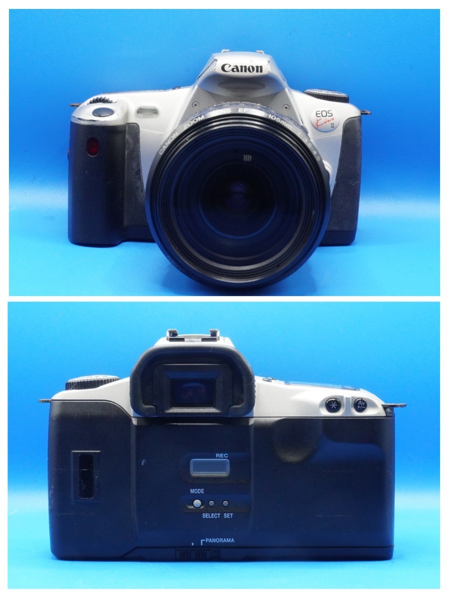 キヤノン フィルム一眼レフカメラ キス Ⅲ(Canon EOS Kiss Ⅲ),レンズ(EF 28-105mm F3.5-4.5 USM)動作確認済品 PLフィルター,フード付属_画像2