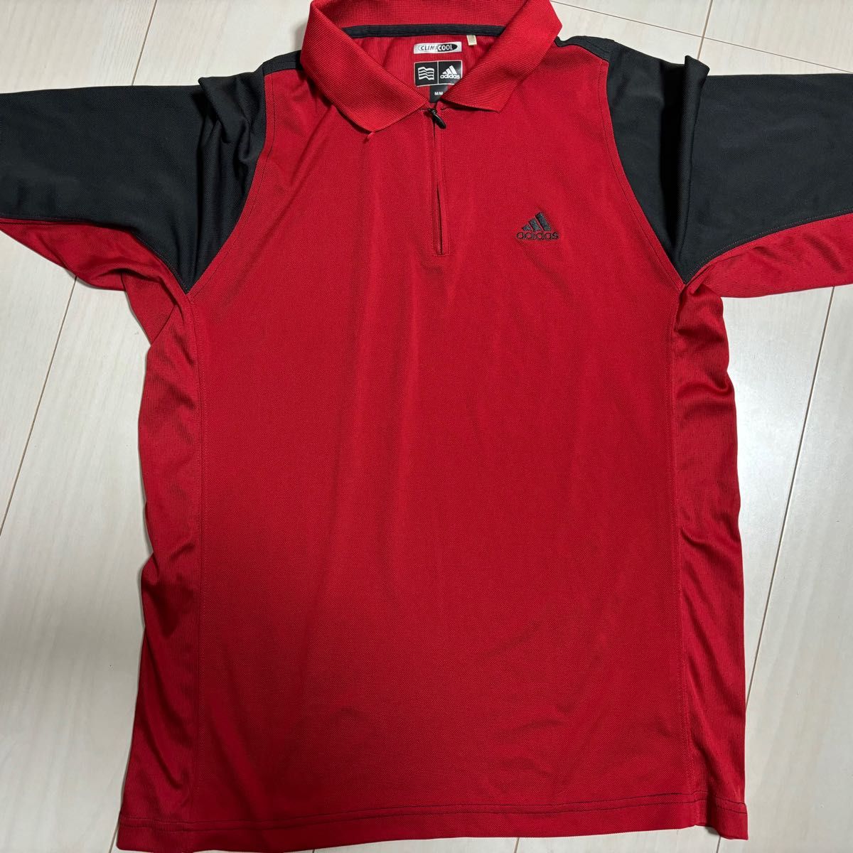 2枚セット 美品 アディダス adidas ポロシャツ 赤 白　Mサイズ ポロシャツ ゴルフウェア ゴルフ 半袖 ナイキ