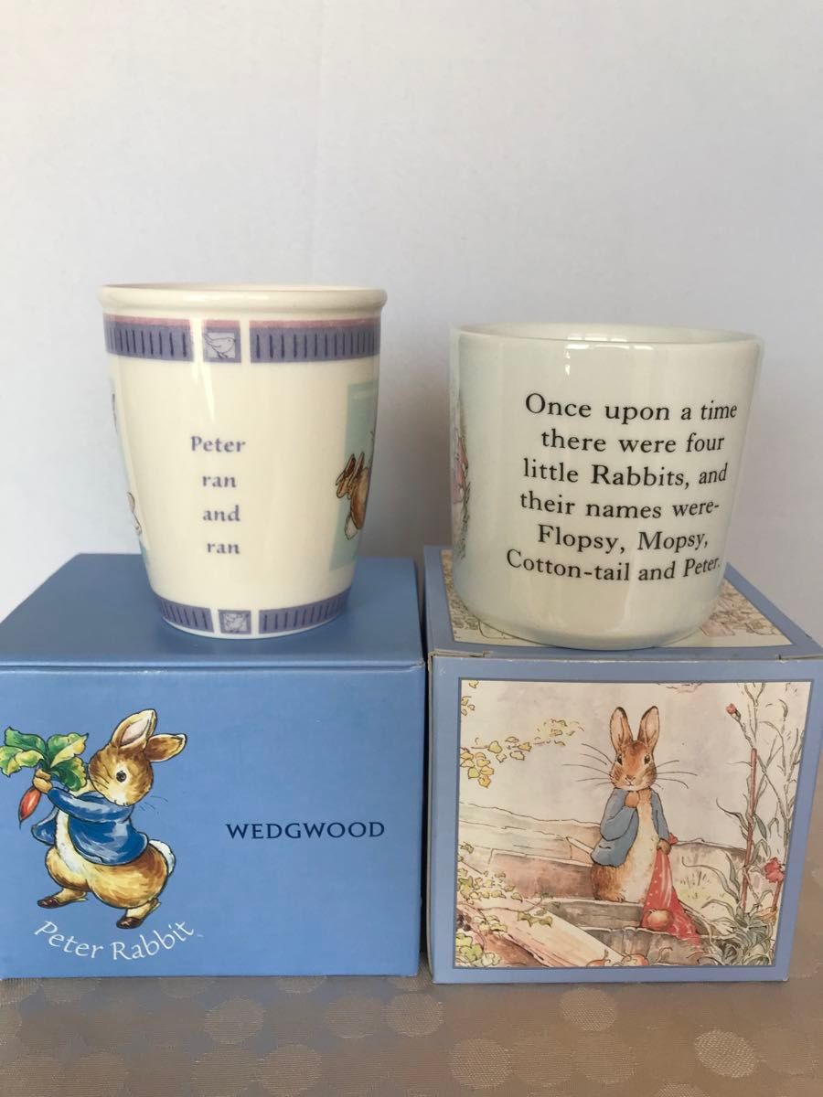 ウェッジウッド WEDGWOOD ピーターラビット PETER RABBIT マグ&ビーカー　未使用