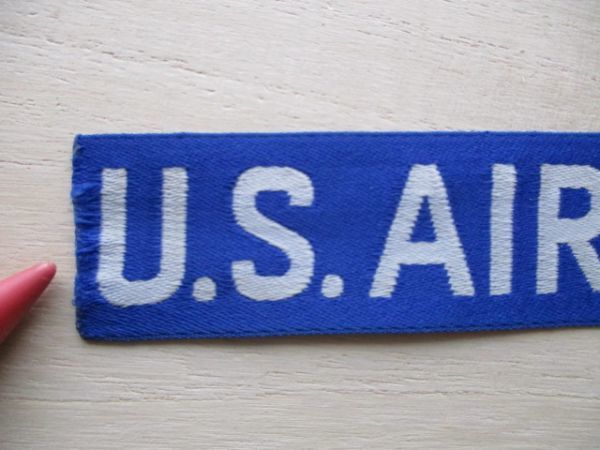 【送料無料】アメリカ空軍U.S. AIR FORCEネームテープ/USエアフォースSubdued米空軍USAFパッチpatchワッペンtabタブtag青タグ M104の画像3