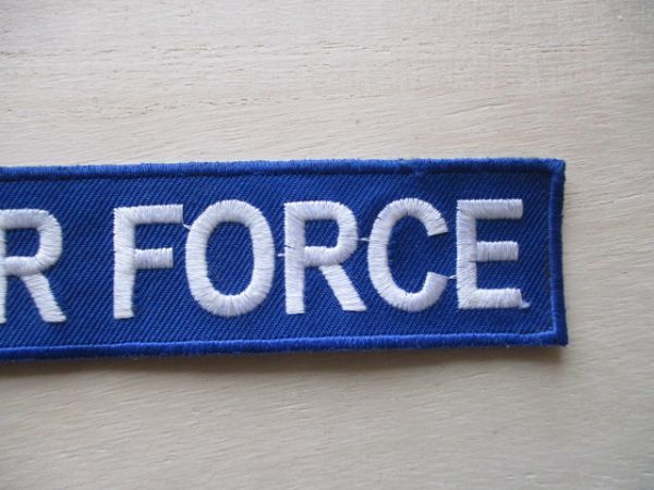 【送料無料】アメリカ空軍U.S. AIR FORCEネームテープ/刺繍USエアフォース米空軍USAFパッチpatchワッペンtabタブtag青タグ M102_画像3