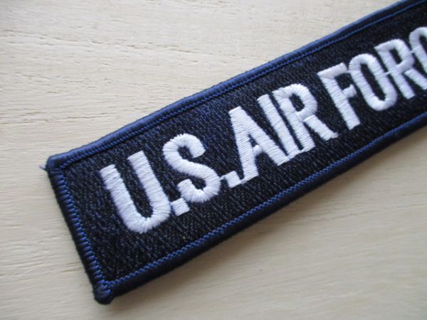 【送料無料】アメリカ空軍U.S. AIR FORCEネームテープ/刺繍USエアフォース米空軍USAFパッチpatchワッペンtabタブtag紺タグ M63の画像2