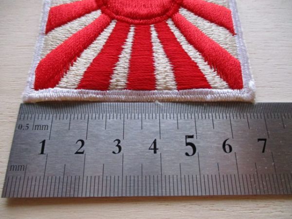 【送料無料】日の丸 日本 国旗 パッチ横振り刺繍ワッペン日昇/手振りHINOMARU腕章PATCH旭日旗ニッポン旭日章 自衛隊グッズ装備 日昇 M27_画像10