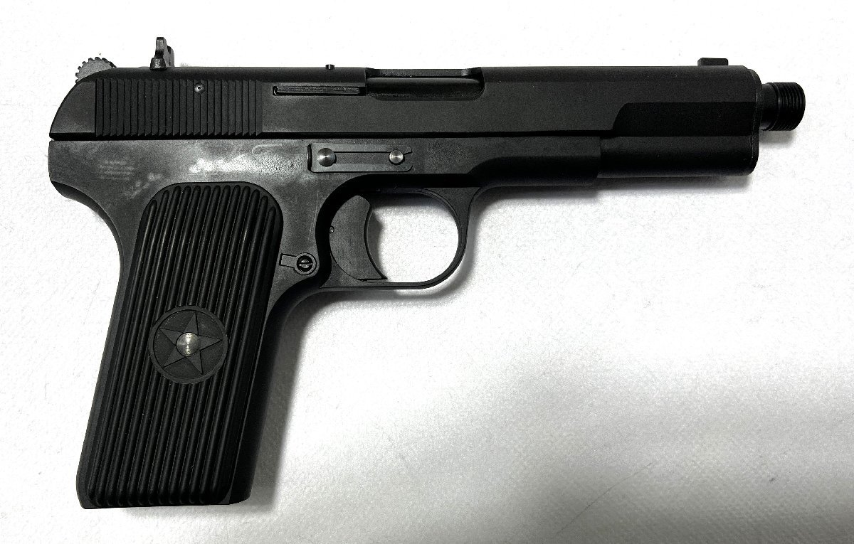▽タナカワークス Unmarked 黒星 Pistol Model Gun トカレフ型 自動式拳銃(無刻印) 発火式モデルガン 動作未確認・ジャンク▽010574_画像3
