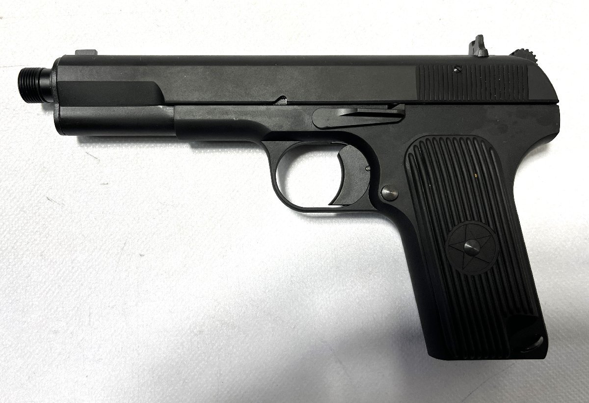 ▽タナカワークス Unmarked 黒星 Pistol Model Gun トカレフ型 自動式拳銃(無刻印) 発火式モデルガン 動作未確認・ジャンク▽010574_画像2