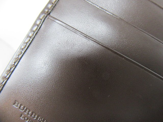 ◆Burberrys バーバリー　二つ折り財布　茶系　中古◆8874★_画像9