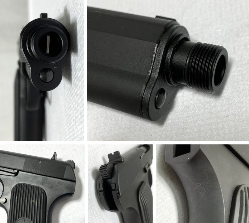 ▽タナカワークス Unmarked 黒星 Pistol Model Gun トカレフ型 自動式拳銃(無刻印) 発火式モデルガン 動作未確認・ジャンク▽010574_画像5