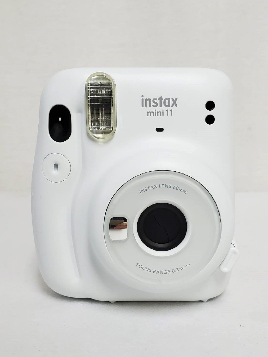 ▽FUJIFILM 富士フイルム instax mini11 アイスホワイト チェキ インスタントカメラ 中古美品▽010682_画像2