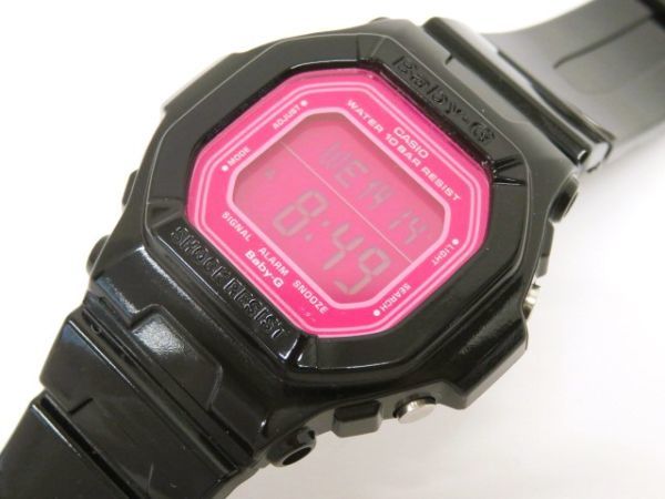 ■hawi1291-13 537 CASIO カシオ Baby-G ベビーG クォーツ QZ BG-5601 腕周り約19.5cm 調節可 腕時計 レディースウォッチ 稼働_画像3