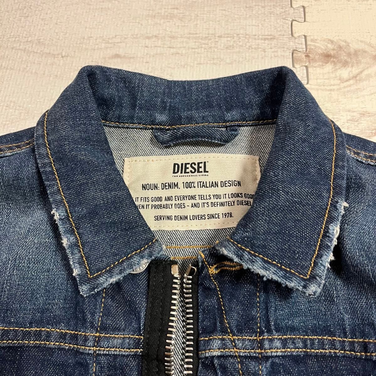 DIESEL ディーゼル デニムジャケット gジャン ダメージ加工 ショート丈