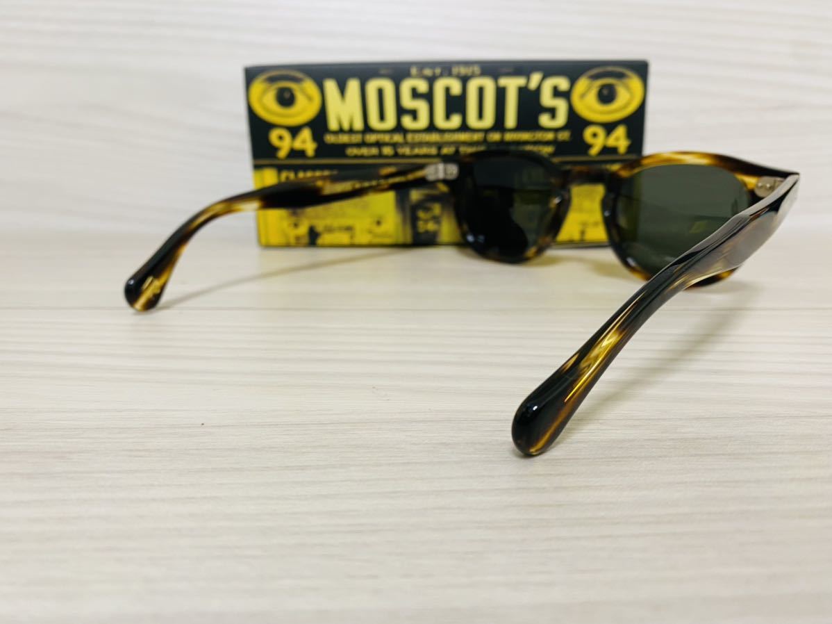 ★MOSCOT★モスコット★レムトッシュ★サングラス★LEMTOSH★伊達眼鏡 バンブーカラー ウェリントン ボストン 未使用 美品_画像5