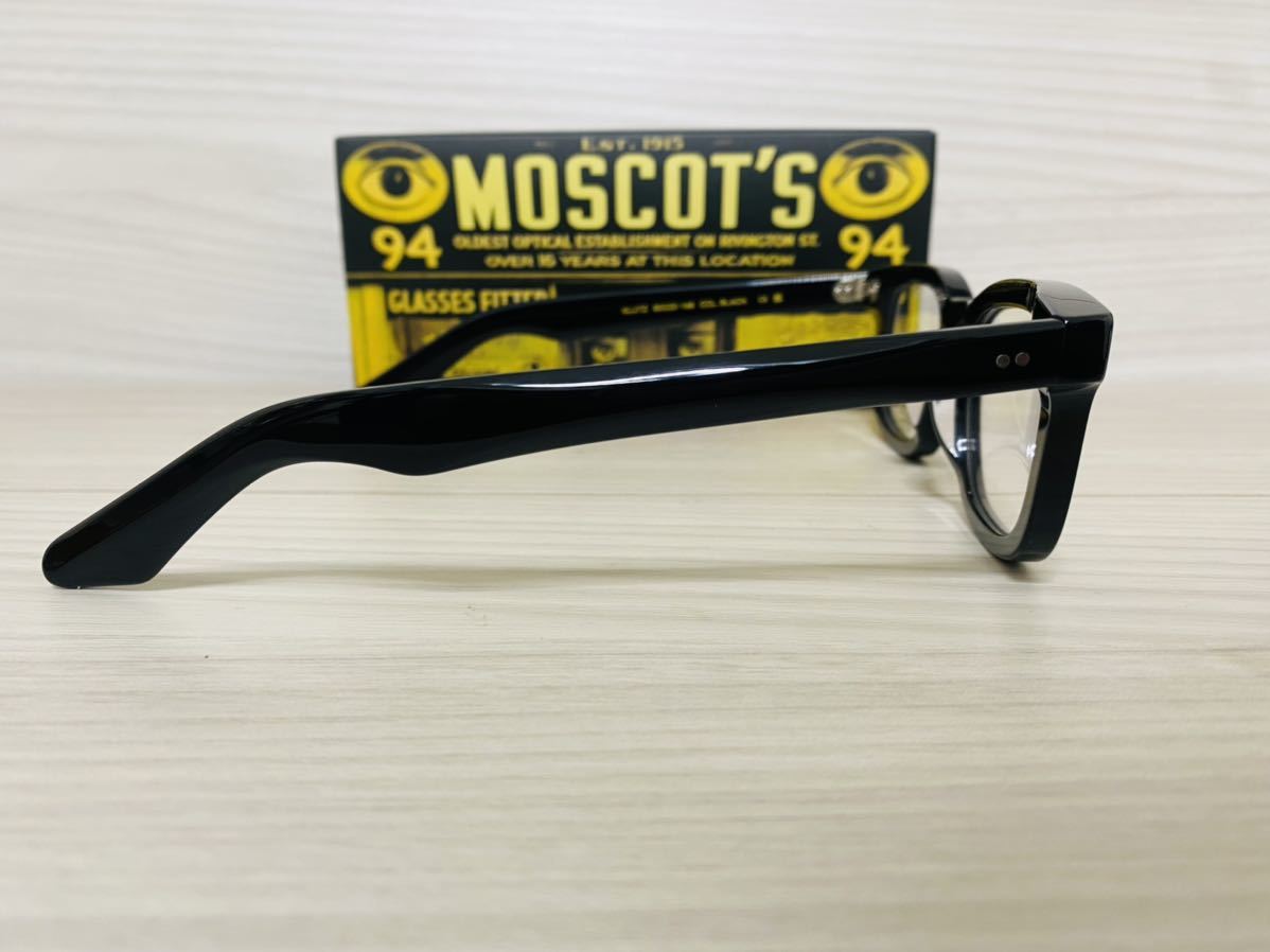 ★MOSCOT★モスコット★メガネフレーム★KLUTZ★伊達眼鏡 スクエア ウェリントン 人気 黒縁 未使用 美品_画像4