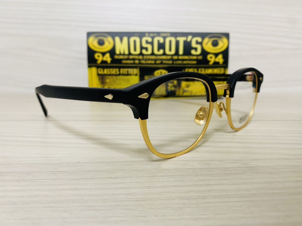 ★MOSCOT★モスコット★レムトッシュマック★メガネフレーム★LEMTOSH-MAC★伊達眼鏡 ボストン 未使用 美品_画像3