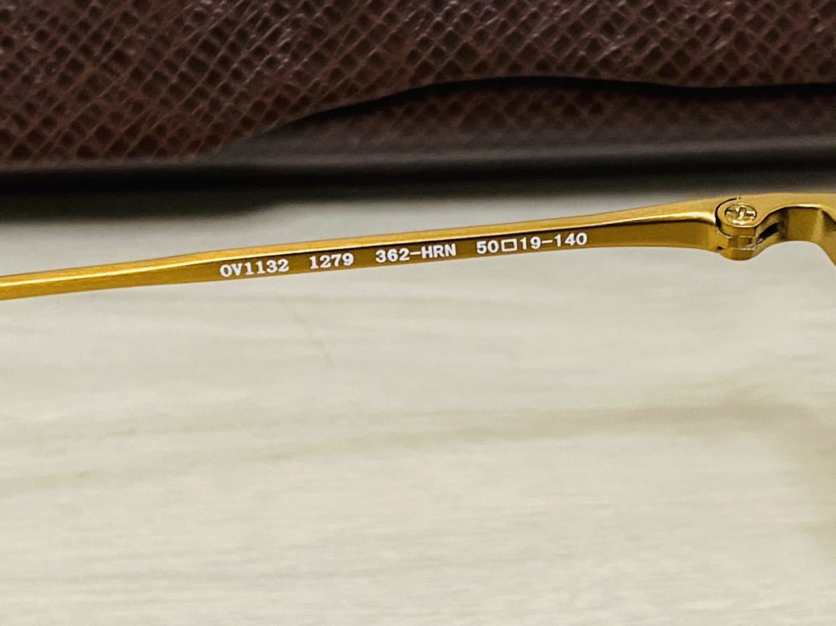 OLIVER PEOPLES オリバーピープルズ メガネフレーム OV1132★1279 362-HRN★ウェリントン サーモントタイプ 伊達眼鏡 未使用 美品 _画像6