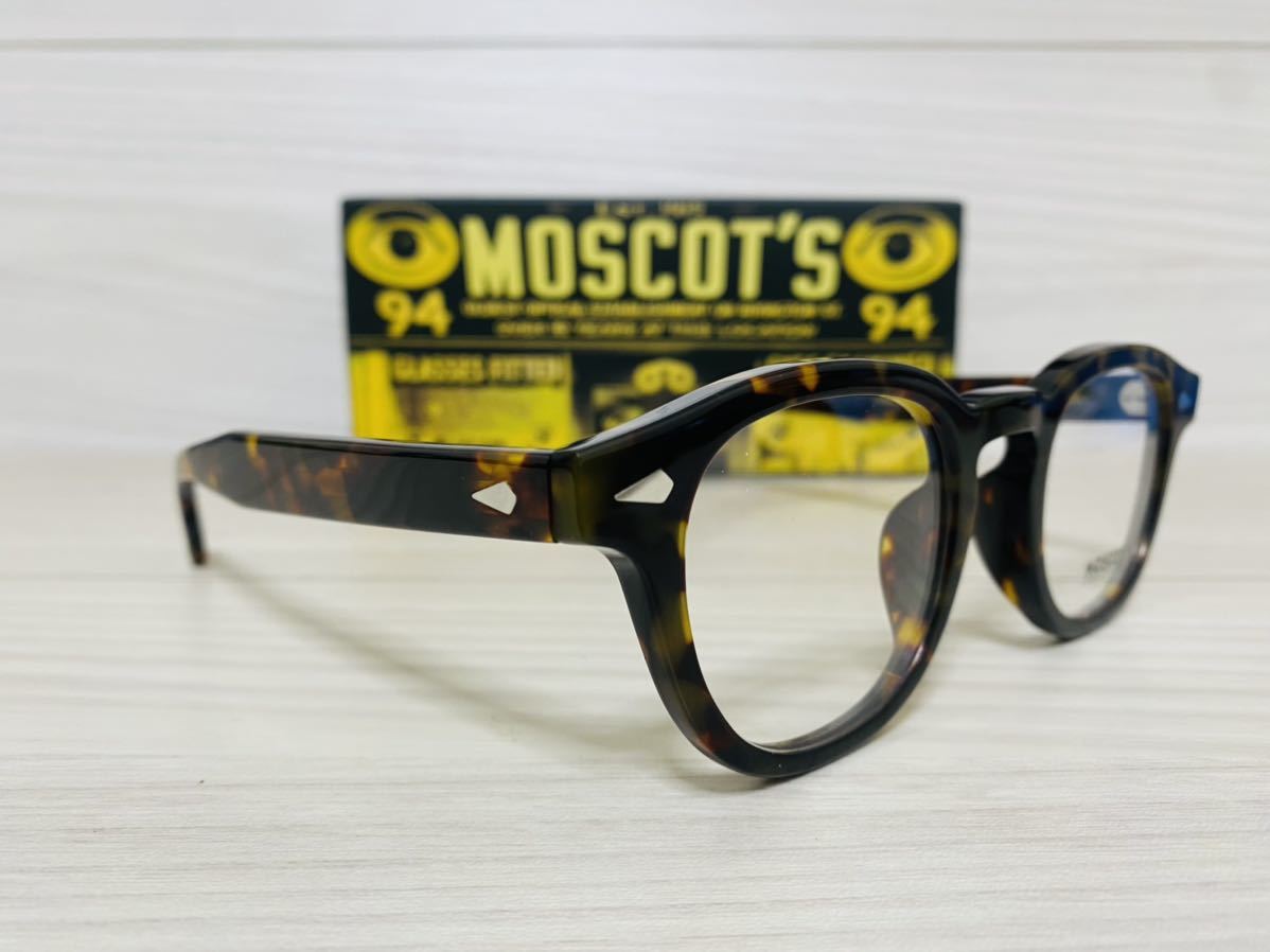 MOSCOT モスコット★レムトッシュ★メガネフレーム★LEMTOSH★伊達眼鏡 ボストン 鼈甲柄 ハバナ 未使用 美品_画像3