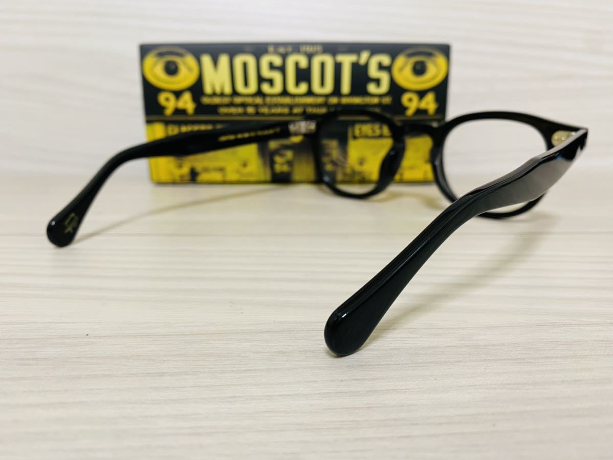 ★MOSCOT★モスコット★レムトッシュ★メガネフレーム★LEMTOSH★伊達眼鏡 黒縁 定番カラー ボストン 未使用 美品_画像5