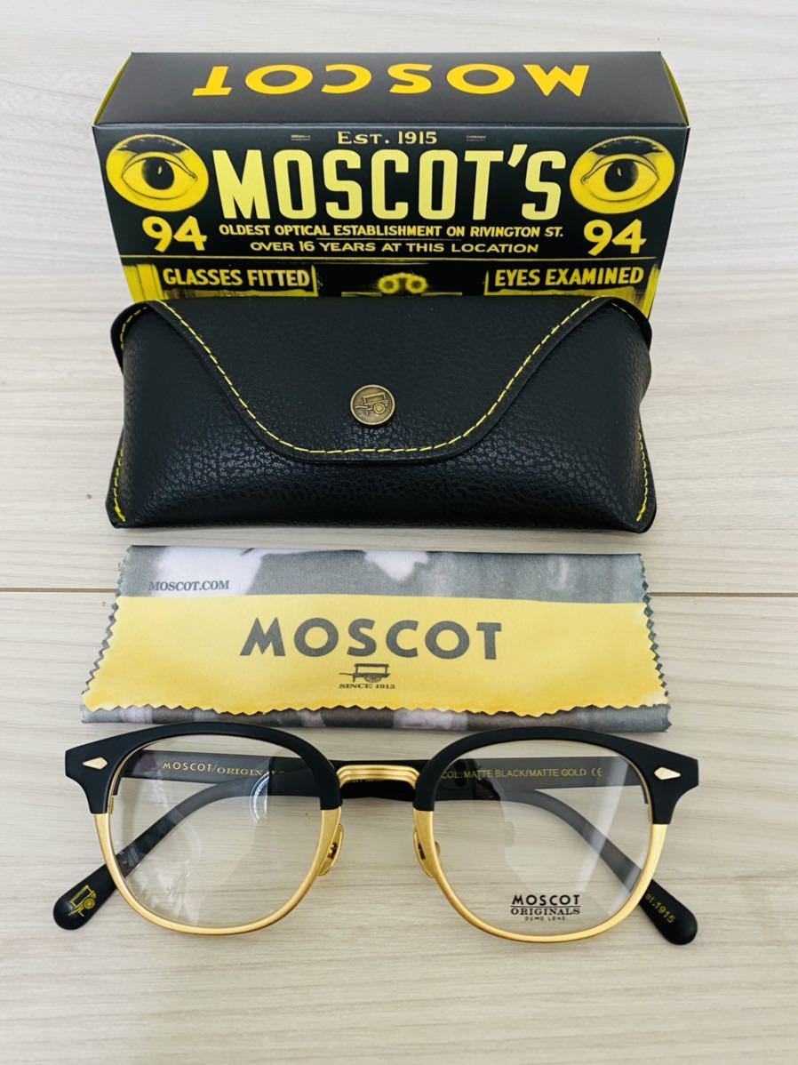 ★MOSCOT★モスコット★レムトッシュマック★メガネフレーム★LEMTOSH-MAC★伊達眼鏡 ボストン 未使用 美品_画像9