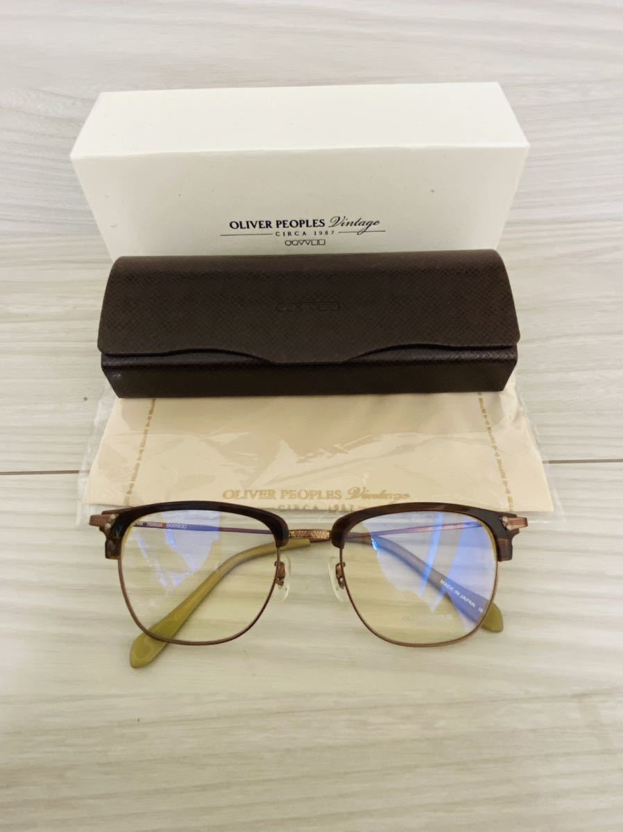 OLIVER PEOPLES オリバーピープルズ メガネフレーム OV1132★4089 OTPI★ウェリントン サーモントタイプ 伊達眼鏡 未使用 美品 _画像10