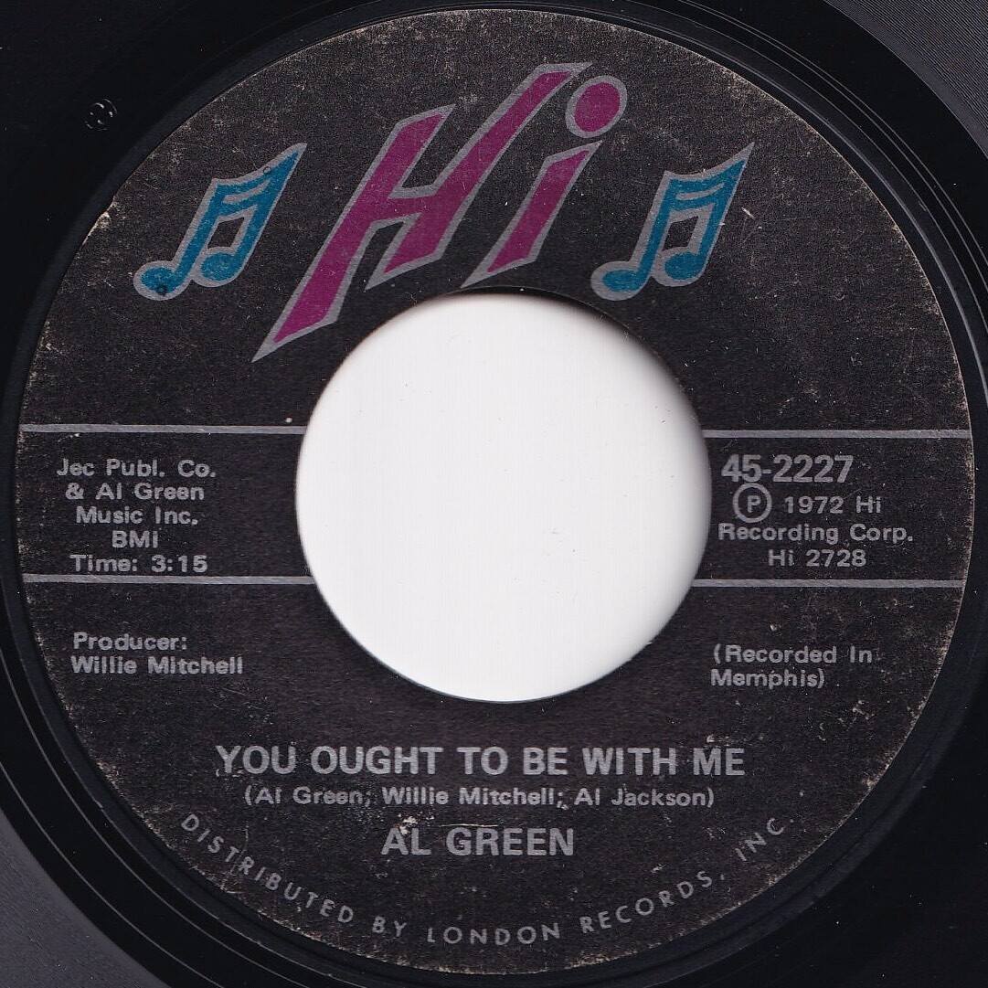 Al Green You Ought To Be With Me / What Is This Feeling Hi US 45-2227 205957 SOUL ソウル レコード 7インチ 45_画像1