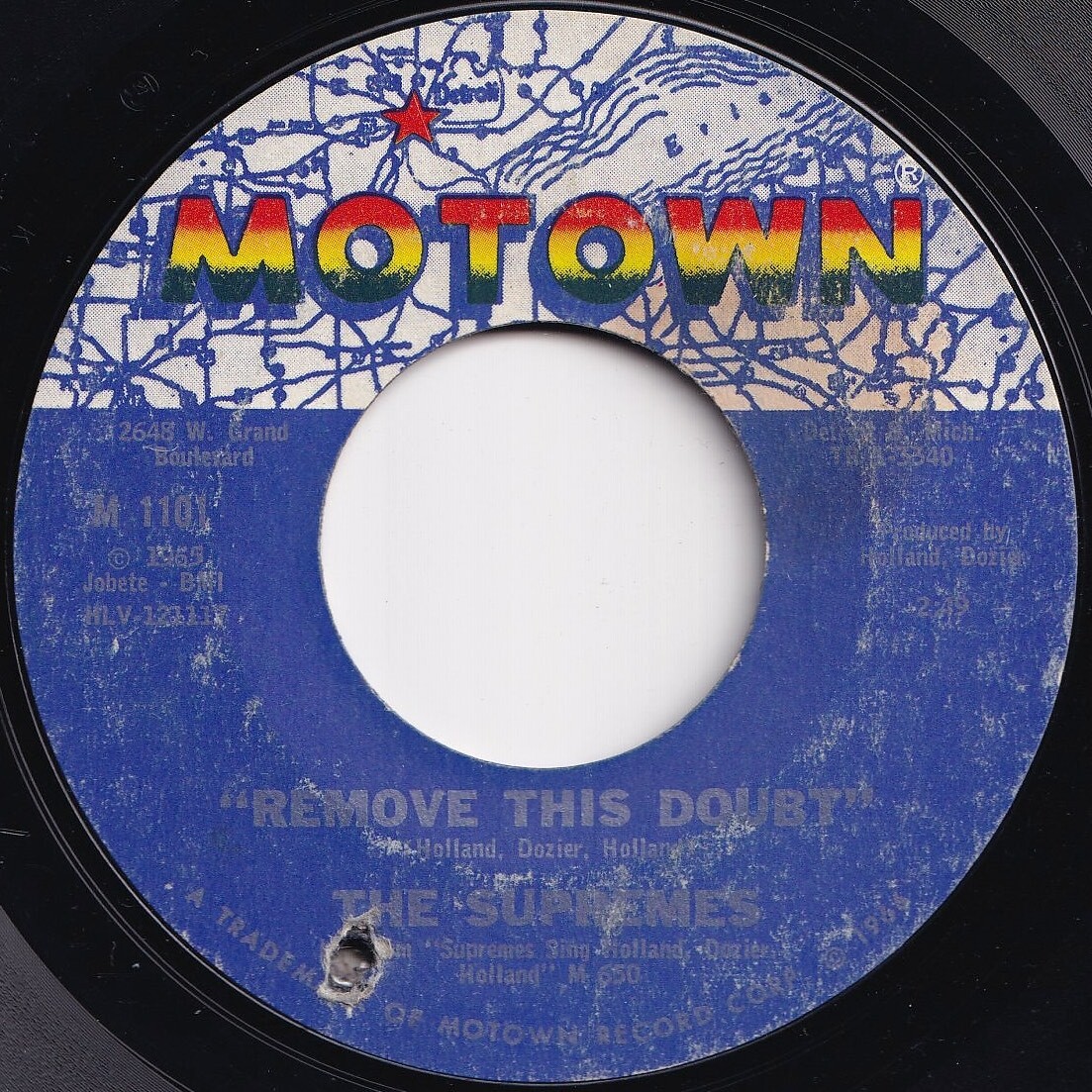 Supremes You Keep Me Hangin' On / Remove This Doubt Motown US M 1101 205993 SOUL ソウル レコード 7インチ 45_画像2