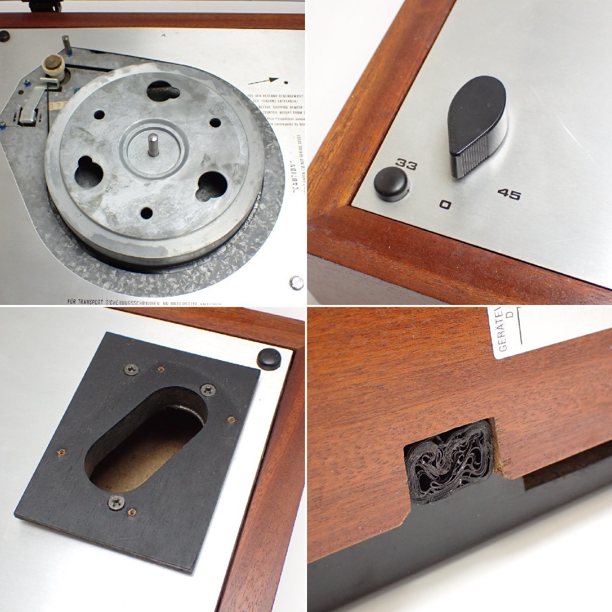 □THORENS/トーレンス ターンテーブル/レコードプレーヤー TD160 super/オーディオ/音響機器/付属品あり/難あり&1819700016_画像4